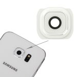 Ipartsacheter pour samsung galaxy s6 original coque arrire de la camra (blanc)