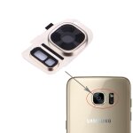 Ipartsacheter pour samsung galaxy s7 / g930 housse objectif arrire + lampe de poche bracker (or)