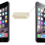 Ipartsbuy cl� vibrator switch mute original pour iphone 6 et 6 plus (gold)