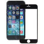 Ipartsbuy pour iphone 6 lentille de verre extrieure de l cran avant (noir)