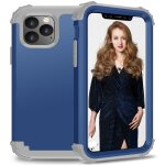 Pour iphone 11 pro max pc + silicone protection anti - chute de tlphone portable en trois pices couverture ...