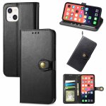 Pour iphone 13 coloration solide coating buckle boucle bote de tlphone avec lanire et cadre photo ...