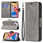 Pour iphone 13 pro r�tro lambskin texture pure couleur horizontal horizontal pu coque en cuir pu, avec ...