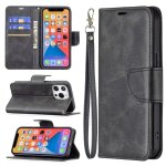 Pour iphone 13 pro r�tro lambskin texture pure couleur horizontale horizontale horizontal coque en cuir ...