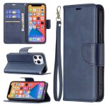 Pour iphone 13 pro rtro lambskin texture pure couleur horizontale horizontal pu coque en cuir pu, avec ...