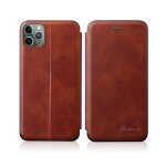 Pour iphone 13 pro tension intgre texture rtro tpu magntique tpu + pu en cuir avec fente et support ...