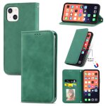 Pour iphone 13, skin rtro sentence business magnetic horizontal flip case en cuir avec support & card ...