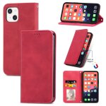 Pour iphone 13, skin rtro sentez l'tui en cuir horizontal horizontal professionnel avec support et ...