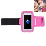 Pour iphone 8 plus et 7 plus brassard de sport avec poche  cl (magenta)