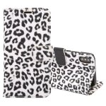 Pour iphone x motif léopard pu + pc housse de protection en cuir avec support et fentes pour cartes (blanc) ... Pour iphone x motif léopard pu + pc housse de protection en cuir avec support et fentes pour cartes (blanc) ...