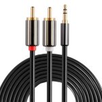 Jack 3, 5 mm plaqué or 5mm vers 2 x câble audio stéréo mâle rca Jack 3, 5 mm plaqué or 5mm vers 2 x câble audio stéréo mâle rca