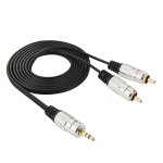 Jack stro 3, 5 mm  cble audio rca mle 2, longueur: 1, 5 m