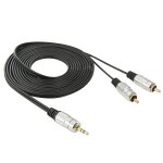 Jack stro 3, 5 mm vers cble audio rca mle 2, longueur: 3 m