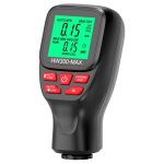 Jauge d'paisseur de revtement hw300 - max, testeur de film de peinture antidrapant (noir)