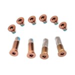 Jeu de vis de couvercle infrieur 10 en 1 pour macbook air retina 13 pouces a1932 2018 emc3184 (or)