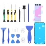 Jiafa jf - 8182 21 in 1 battery adhesive + lcd frame waterproof adhesive + repair tool set for iphone ...