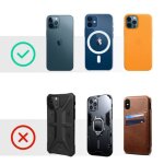 Joyroom car mount wireless charger magsafe clamp holder (air outlet verison) 4. 5 - 6. 7 inch, 15w, black ...