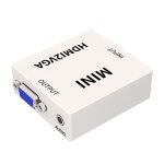 Jsm mini taille hd 1080p hdmi vers vga adaptateur convertisseur audio vido numrique