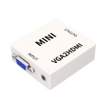 Jsm mini taille hd 1080p vga vers hdmi scaler box audio vid�o adaptateur convertisseur num�rique
