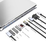 Junsunmay 11 en 1 multifonctionnel usb c hub adaptateur de station d'accueil lecteur de carte sd / tf ... Junsunmay 11 en 1 multifonctionnel usb c hub adaptateur de station d'accueil lecteur de carte sd / tf ...