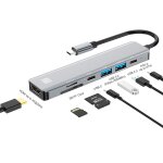Junsunmay 7 en 1 type - c vers 4k adaptateur de station d'accueil hdmi pd hub de charge rapide lecteur ... Junsunmay 7 en 1 type - c vers 4k adaptateur de station d'accueil hdmi pd hub de charge rapide lecteur ...