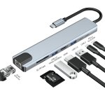 Junsunmay 8 en 1 type - c vers 4k hdmi / ethernet adaptateur de station d'accueil pd hub de charge rapide ... Junsunmay 8 en 1 type - c vers 4k hdmi / ethernet adaptateur de station d'accueil pd hub de charge rapide ...