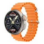 K9 ultra pro 1, 39 pouces bande de silicone ip67 tanche smart watch support bluetooth call / nfc (orange) ...