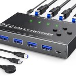 Kc - km434b usb3. 0 4 ports usb p�riph�rique partag� 4 ports p�riph�rique de partage d'imprimante clavier ...