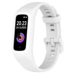 Pour keep band b2 bracelet de montre en silicone int�gr� de couleur unie (blanc)