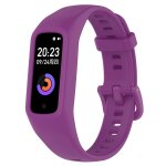 Pour keep band b2 bracelet de montre en silicone intégré de couleur unie (violet) Pour keep band b2 bracelet de montre en silicone intégré de couleur unie (violet)