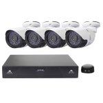 Kit nvr caméra ip 4ch h. 264 720p hd bullet, vision nocturne 30m ir, entrée vidéo / audio support Kit nvr caméra ip 4ch h. 264 720p hd bullet, vision nocturne 30m ir, entrée vidéo / audio support