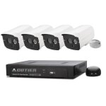 Kit nvr de camra ip mga pixels cotier n4b7mpoe 4ch 720p p2p onvif, support de vision nocturne / dtection ...