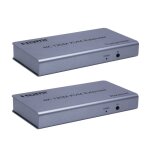 Kvm 120m 4k hd extender souris d'ordinateur clavier hdmi c�ble ethernet unique �metteur + r�cepteur prise ...