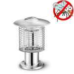 Lampe anti - moustique ext�rieure imperm�able de jardin de cour ext�rieure, couleur: argent 388q