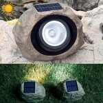 Lampe de pelouse de jardin extérieure étanche ip65 de lumière led du projecteur en pierre simulée à énergie ... Lampe de pelouse de jardin extérieure étanche ip65 de lumière led du projecteur en pierre simulée à énergie ...