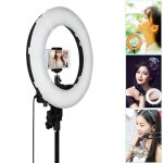 Lampe de poche � del avec anneau retardateur pour photographie, prise d ancrage 12 pouces