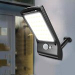 Lampes solaires extrieures 36 led lampe solaire super lumineuse 280lm capteur de mouvement lumires ...