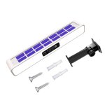 Lampe solaire � rafale rouge et bleue, feux de signalisation de construction, d�coration de jardin, applique ...