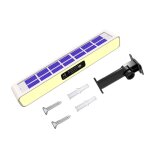 Lampe solaire � rafale rouge et bleue, feux de signalisation de construction, d�coration de jardin, applique ...
