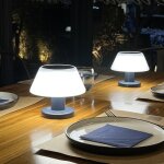 Lampe solaire de table de bureau, veilleuse d'ambiance pour bar ext�rieur, salle � manger, veilleuse