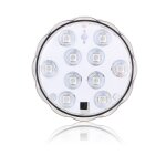 Lampe submersible sous - marine légère de lumière d aquarium de bouton de plongée de rvb Lampe submersible sous - marine légère de lumière d aquarium de bouton de plongée de rvb