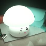 Lampe de table de chevet de chevet de chevet de champignon coloré en silicone, source d'alimentation: ... Lampe de table de chevet de chevet de chevet de champignon coloré en silicone, source d'alimentation: ...