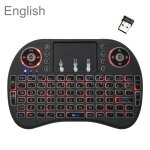 Langue de support: anglais clavier rtroclair sans fil i8 air mouse avec pav tactile pour android ...