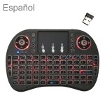 Langue de support: espagnol i8 air mouse clavier rtroclair sans fil avec pav tactile pour android ...