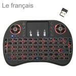 Langue de support: français clavier rétroéclairé sans fil i8 air mouse avec pavé tactile pour android ... Langue de support: français clavier rétroéclairé sans fil i8 air mouse avec pavé tactile pour android ...