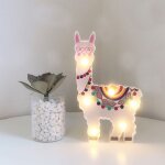 Lanterne peinte à led alpaga night light décoration de vacances chambre posing style light (blanc) Lanterne peinte à led alpaga night light décoration de vacances chambre posing style light (blanc)