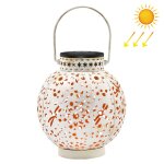 Lanterne solaire sz - 20004 en fer forg�, lampe creuse pour pelouse, lampe d�corative d'ext�rieur pour ...