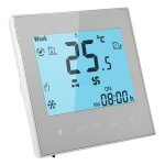 Lcd display air conditioning thermostat d ambiance programmable  2 tubes pour ventilo - convecteur (blanc) ...