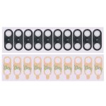 Lentille de camra arrire 10 pcs avec autocollant pour huawei p20