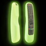 Pour lg mr21ga / mr21gc 2 pices tlcommande coque en silicone (vert fluo)